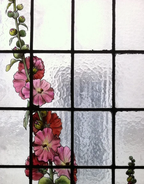 10 Floral Restauration vitraux cage d'escalier Paris VIème