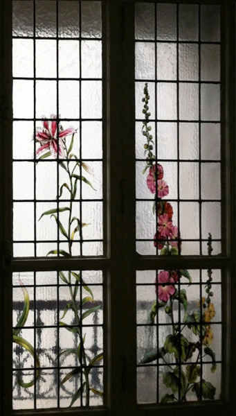 11 Floral Restauration vitraux cage d'escalier Paris VIème