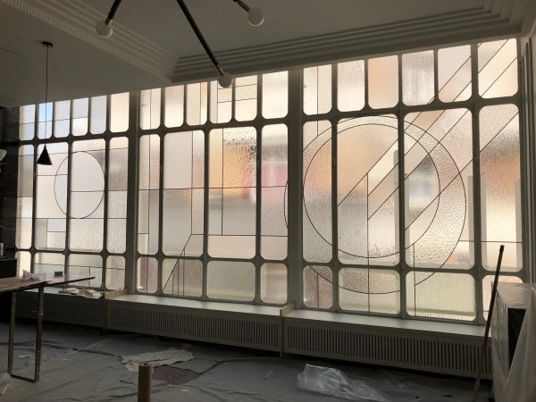 5 ArtDéco Création Vitraux. Verrière salle à manger. Particulier XVIIème