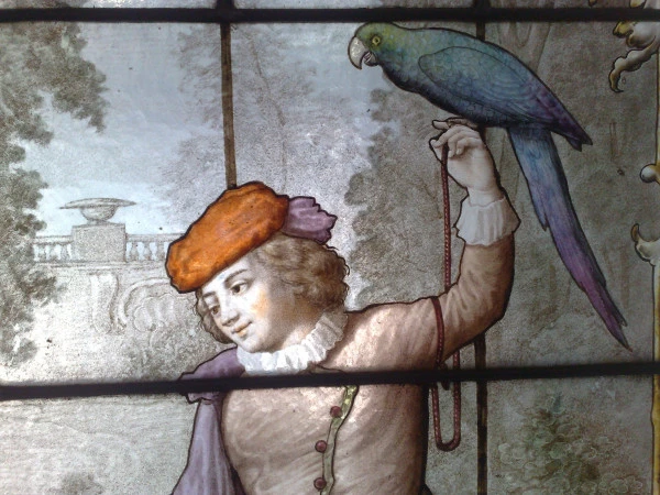 9 VC Restauration vitrail. Détail